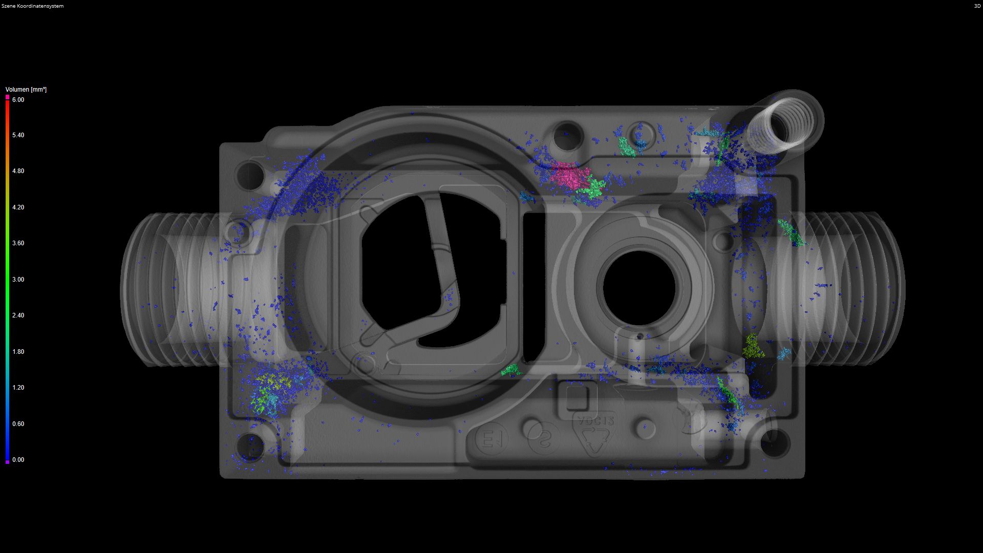Lunkerprüfung durch industrielle Computertomographie - Nachher Bild