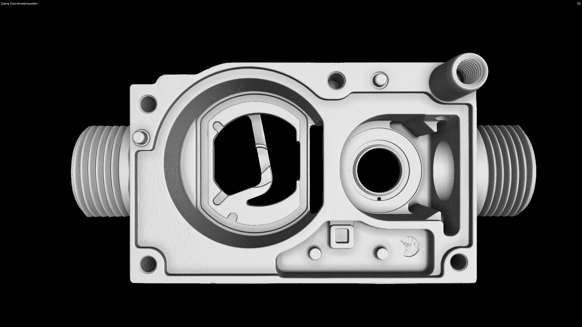 Vorher Lunkerprüfung durch industrielle Computertomographie - Vorher Bild